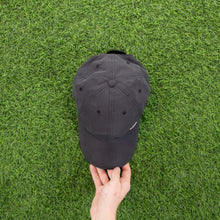 Load image into Gallery viewer, Nike Heritage ‘86 Metal Swoosh Dark Grey Metallic 6 Panel Cap - One Size