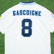 Load image into Gallery viewer, 1995 1997 England Gascoigne 8 Home Football Shirt Size XL Euro 1996 Genuine Original