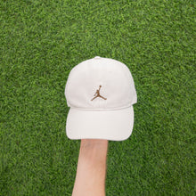 Load image into Gallery viewer, Nike Jordan Jumpman Embroidered White Brown 6 Panel Cap - One Size
