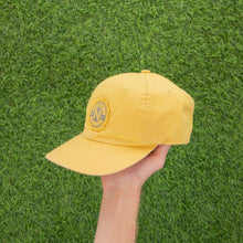 Load image into Gallery viewer, (1999) Nike Athletic Dept 1972 ‘N’ Graphic Badge Embroidered Swoosh Yellow Grey 6 Panel Cap - One Size