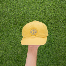 Load image into Gallery viewer, (1999) Nike Athletic Dept 1972 ‘N’ Graphic Badge Embroidered Swoosh Yellow Grey 6 Panel Cap - One Size