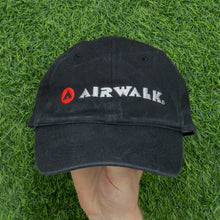 Load image into Gallery viewer, Airwalk Spell Out Embroidered Skate Black 6-Panel Cap - One Size