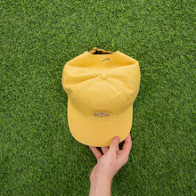 Load image into Gallery viewer, (1999) Nike Athletic Dept 1972 ‘N’ Graphic Badge Embroidered Swoosh Yellow Grey 6 Panel Cap - One Size