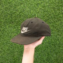 Load image into Gallery viewer, Nike Japan Just Do It Large Swoosh Embroidered Brown Beige 6 Panel Snapback Cap - One Size