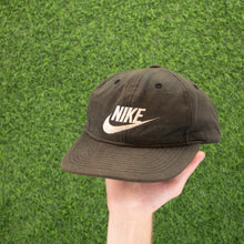 Load image into Gallery viewer, Nike Japan Just Do It Large Swoosh Embroidered Brown Beige 6 Panel Snapback Cap - One Size