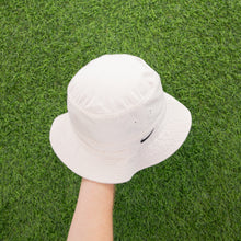 Load image into Gallery viewer, (2001) Nike Small Swoosh Embroidered White Black Bucket Hat - One Size (M)