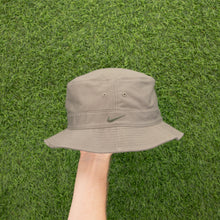 Load image into Gallery viewer, (2000) Nike Small Swoosh Embroidered Khaki Green Bucket Hat - One Size (L/XL)