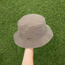 Load image into Gallery viewer, (2000) Nike Small Swoosh Embroidered Khaki Green Bucket Hat - One Size (L/XL)