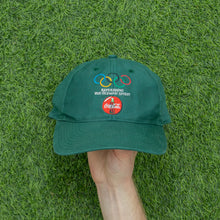 Load image into Gallery viewer, Olympics Coca-Cola Refreshing The Olympic Spirit Embroidered Promotional 6-Panel Snapback Cap - One Size