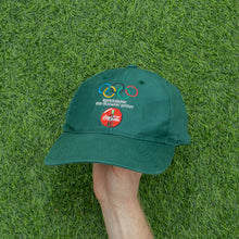 Load image into Gallery viewer, Olympics Coca-Cola Refreshing The Olympic Spirit Embroidered Promotional 6-Panel Snapback Cap - One Size