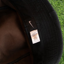 Load image into Gallery viewer, (2001) Nike Small Swoosh Embroidered Contrast Stitch Brown Black Bucket Hat - One Size (M/L)