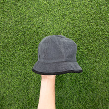 Load image into Gallery viewer, (2000) BNWT Adidas Embroidered Double Sided Logo Terry Grey Black Bucket Hat - One Size (S)