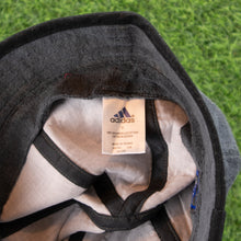 Load image into Gallery viewer, (2000) BNWT Adidas Embroidered Double Sided Logo Terry Grey Black Bucket Hat - One Size (S)