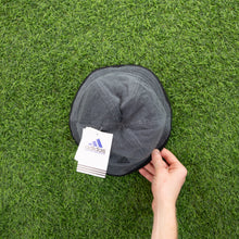 Load image into Gallery viewer, (2000) BNWT Adidas Embroidered Double Sided Logo Terry Grey Black Bucket Hat - One Size (S)