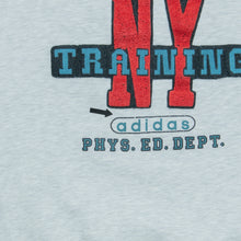 Load image into Gallery viewer, Adidas New York Training Spell Out Embroidered Graphic Pullover Crewneck Grey Sweatshirt - L