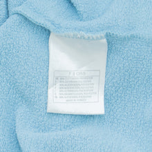 Load image into Gallery viewer, Women’s 1999 Nike Large Swoosh Sleeve Spell Out Embroidered Boxy 1/4 Quarter Zip Light Blue Hoodie - M (10-12)