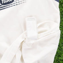 Load image into Gallery viewer, (2006) Nike Spell Out Graphic Embroidered White Navy Sleeveless Vest Tank Top - L/XL