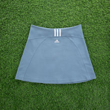 Load image into Gallery viewer, (2000) Women’s Adidas ClimaLite 3-Stripe Centre Logo Embroidered Blue White Sports Skirt - M (10-12)