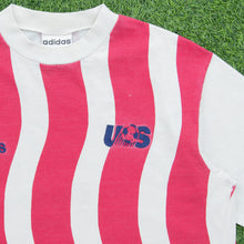 Load image into Gallery viewer, 1994 1996 USA Adidas Home Stripe Football Graphic AOP T-Shirt Size L 94 World Cup