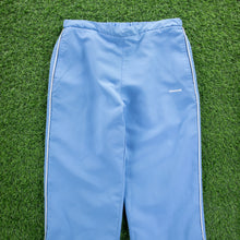 Load image into Gallery viewer, Women’s Reebok Small Spell Out Embroidered Pocket Piping Light Blue 3/4 Length Shorts - M (10-12)