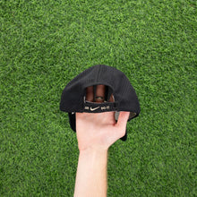 Load image into Gallery viewer, (2008) Nike Large Swoosh Just Do It Embroidered Mesh Black Cream 6 Panel Cap - One Size