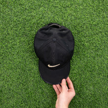 Load image into Gallery viewer, (2008) Nike Large Swoosh Just Do It Embroidered Mesh Black Cream 6 Panel Cap - One Size