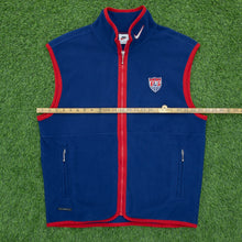 Load image into Gallery viewer, USA Nike Football Fleece Gilet Jacket Size Large Zip Up Soccer Jumper Genuine Original 1998
