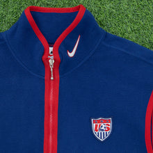 Load image into Gallery viewer, USA Nike Football Fleece Gilet Jacket Size Large Zip Up Soccer Jumper Genuine Original 1998