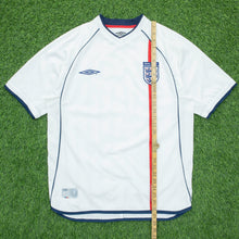 Load image into Gallery viewer, 1995 1997 England Gascoigne 8 Home Football Shirt Size XL Euro 1996 Genuine Original (Copy 3)