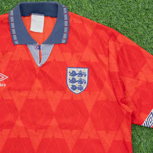 Load image into Gallery viewer, 1995 1997 England Gascoigne 8 Home Football Shirt Size XL Euro 1996 Genuine Original (Copy 5)