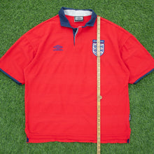 Load image into Gallery viewer, 1995 1997 England Gascoigne 8 Home Football Shirt Size XL Euro 1996 Genuine Original (Copy 7)