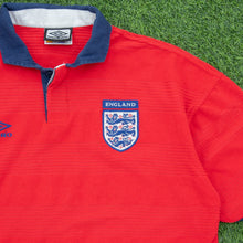 Load image into Gallery viewer, 1995 1997 England Gascoigne 8 Home Football Shirt Size XL Euro 1996 Genuine Original (Copy 7)