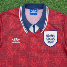Load image into Gallery viewer, 1995 1997 England Gascoigne 8 Home Football Shirt Size XL Euro 1996 Genuine Original (Copy 8)