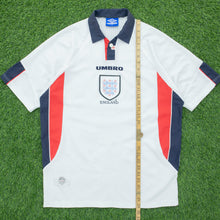 Load image into Gallery viewer, 1995 1997 England Gascoigne 8 Home Football Shirt Size XL Euro 1996 Genuine Original (Copy 9)