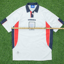 Load image into Gallery viewer, 1995 1997 England Gascoigne 8 Home Football Shirt Size XL Euro 1996 Genuine Original (Copy 9)