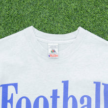Load image into Gallery viewer, Football Is Life The Rest Is Mere Details Slogan Graphic T-Shirt Grey Size XL