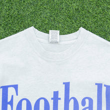 Load image into Gallery viewer, Football Is Life The Rest Is Mere Details Slogan Graphic T-Shirt Grey Size XL