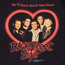 Load image into Gallery viewer, (1996) Backstreet Boys "We'll Never Break Your Heart" Graphic T-Shirt - XL