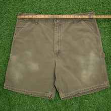 Load image into Gallery viewer, Carhartt Carpenter Workwear Canvas Medium Wash Denim Brown Jort Shorts - 40”