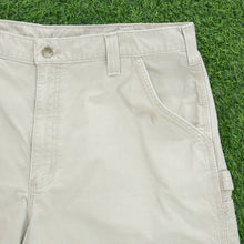 Load image into Gallery viewer, Carhartt Carpenter Workwear Canvas Beige Shorts - 38”