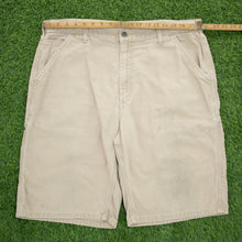 Load image into Gallery viewer, Carhartt Carpenter Workwear Canvas Beige Shorts - 36”
