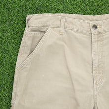 Load image into Gallery viewer, Carhartt Carpenter Workwear Canvas Beige Shorts - 36”