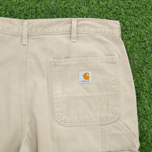 Load image into Gallery viewer, Carhartt Carpenter Workwear Canvas Beige Shorts - 36”