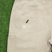 Load image into Gallery viewer, Carhartt Carpenter Workwear Canvas Beige Shorts - 36”