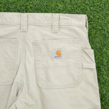 Load image into Gallery viewer, Carhartt Carpenter Workwear Canvas Beige Shorts - 32”