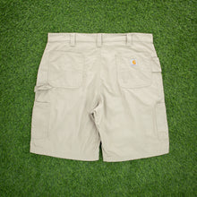 Load image into Gallery viewer, Carhartt Carpenter Workwear Canvas Beige Shorts - 40”