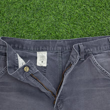 Load image into Gallery viewer, Carhartt Carpenter Workwear Medium Wash Denim Navy Jort Shorts - 33”