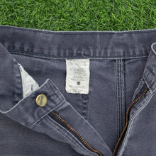 Load image into Gallery viewer, Carhartt Carpenter Workwear Medium Wash Denim Navy Jort Shorts - 33”