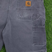 Load image into Gallery viewer, Carhartt Carpenter Workwear Medium Wash Denim Navy Jort Shorts - 33”