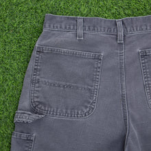 Load image into Gallery viewer, Carhartt Carpenter Workwear Medium Wash Denim Navy Jort Shorts - 33”
